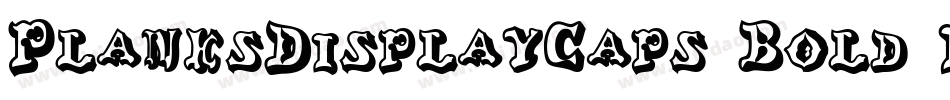 PlanksDisplayCaps Bold Italic字体转换
